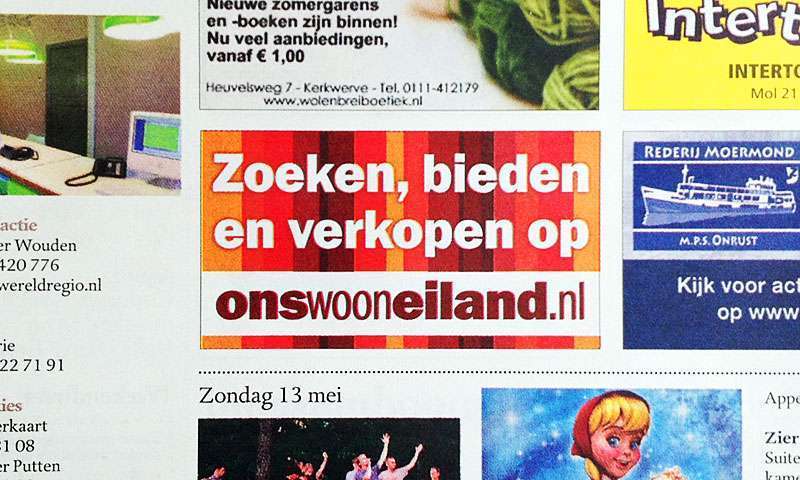 Advertentie - Zoeken, bieden eb verkopen op onswooneiland.nl - offlinecampagne.